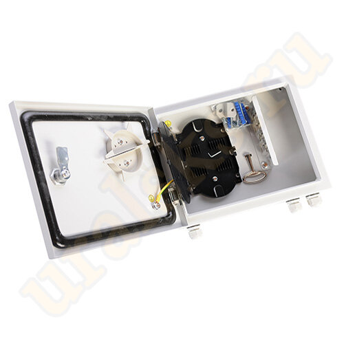 БОН-Н-16.55 Оптический бокс (кросс) IP 55 настенный, одна дверь, замок, до 16 портов