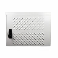 Шкаф уличный всепогодный настенный 12U (Ш600xГ500), передняя дверь вентилируемая