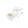 Коннектор NIKOMAX RJ45/8P8C, Кат.5е, под многожильный кабель, неэкранированный, круглый ввод, 100шт Коннектор NIKOMAX RJ45/8P8C, Кат.5е, под многожильный кабель, неэкранированный, круглый ввод, 100шт