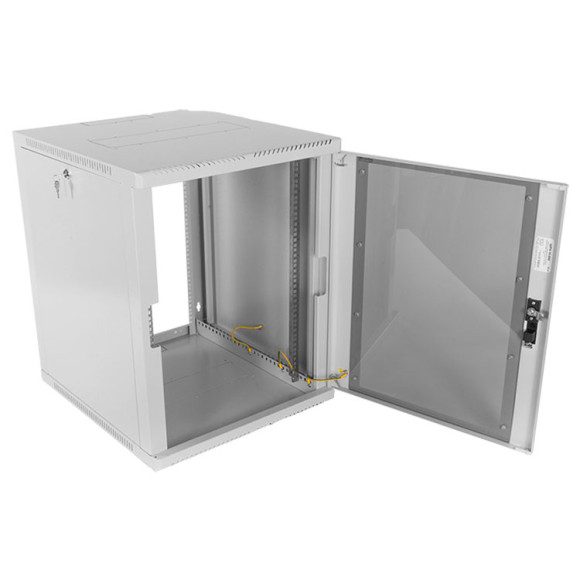 ШРН-12.500 Шкаф телекоммуникационный настенный сварной 12U (600x530) съёмные стенки, дверь стекло