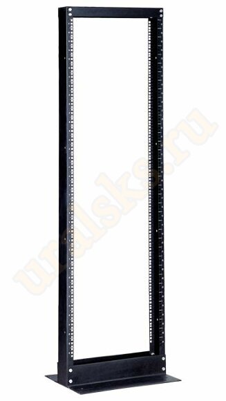 Hyperline ORV1-45-RAL9005 Открытая стойка 19-дюймовая (19"), 45U, однорамная, цвет черный (RAL 9005)