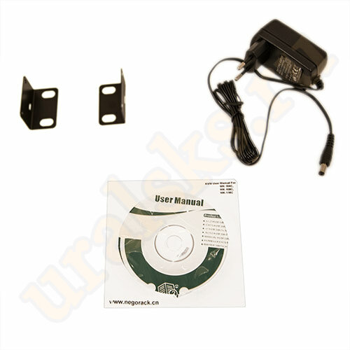 Переключатель KVM NR-MK108C, 1U, PS/2&USB, 8 портов, слот для IP модуля, Negorack Переключатель KVM NR-MK108C, 1U, PS/2&USB, 8 портов, слот для IP модуля, Negorack