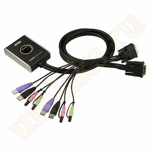 CS682-AT KVM Переключатель 2-портовый USB, DVI