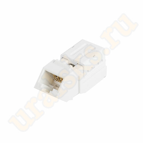NMC-KJUE2-AN-WT Модуль-вставка NIKOMAX типа Keystone, Кат.6, угловой, для панели серии AN, неэкранированный