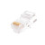 NMC-RJ88RZ06UD1-100 Коннектор NIKOMAX RJ45/8P8C, Кат.5е, 6мкд, универсальные ножи, неэкранированный, круглый ввод, 100шт