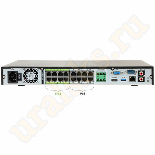 IP-Видеорегистратор DHI-NVR5216-16P-4KS2E 16-ти канальный