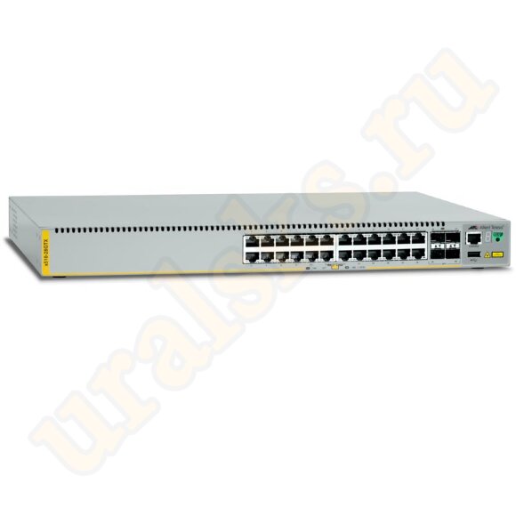 AT-x510-28GTX-50 Коммутатор Stackable Gigabit Edge Switch with 24 x 10/100/1000T, 4 x 10G SFP+ ports