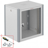 Шкаф телекоммуникационный настенный 19" 9U 600x350x450mm (ШхГхВ) дверь перфорированная Шкаф телекоммуникационный настенный 19" 9U 600x350x450mm (ШхГхВ) дверь перфорированная