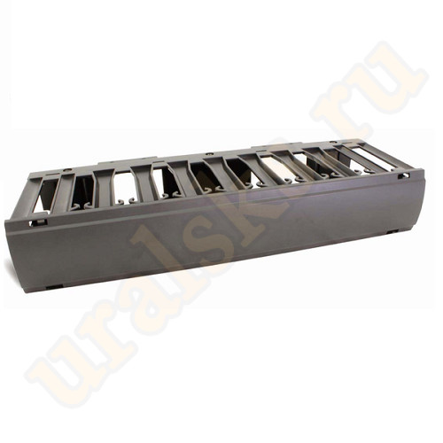 NMC-OP150CV-2U-BK Кабельный органайзер NIKOMAX 19", 2U, глубина колец 150мм, пластиковый, с крышкой, черный