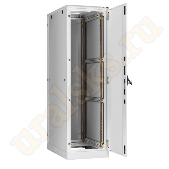 TFA-338080-MMMM-GY Напольный шкаф 19", 33U, металлические двери и боковые стенки Ш800хВ1660хГ800мм, в разобранном виде, серый