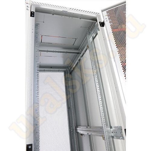 ШТК-С-45.6.10-48АА Шкаф серверный 45U (600x1000) дверь перфорированная, задние двойные перфорированные