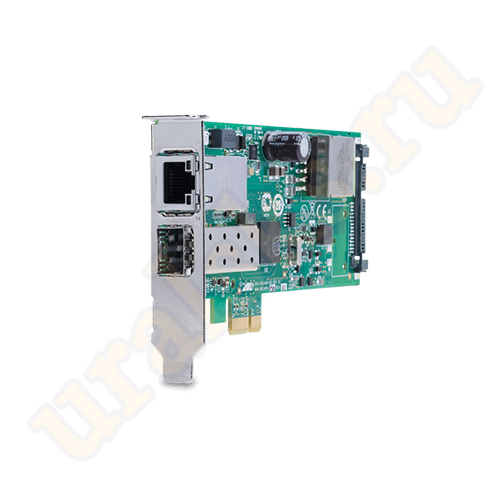 AT-2911GP/SFP-901 Сетевая карта PCI-Express Dual Port PoE+ Adapter:1G SFP, 10/100/1000T PoE+