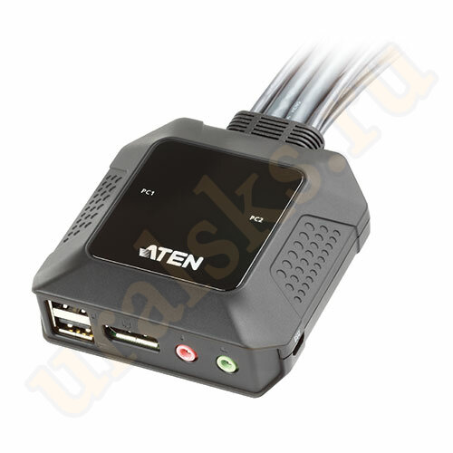 CS22DP-AT KVM Переключатель 2-портовый DisplayPort, USB