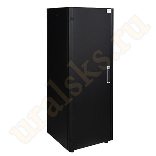 DR-710301 Шкаф напольный Datarex 19", 32U 600х600, передняя дверь металл, задняя стенка сплошная, металл, черный