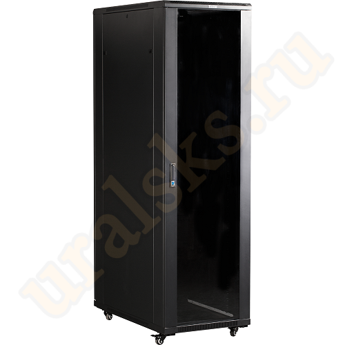 TWT-CBB-47U-6x8-P1 Шкаф 19" Business, 47U 600x800, черный, передняя дв. перфорир., задняя дв. распашная перфорир.