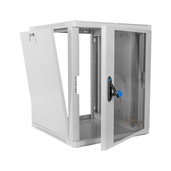 ШРН-15.500 Шкаф телекоммуникационный настенный сварной 15U (600x530) съёмные стенки, дверь стекло