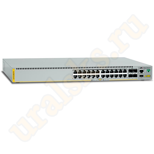 AT-x510L-28GT-50 Коммутатор Stackable Gigabit Edge Switch with 24 x 10/100/1000T, 4 x 1G SFP uplinks. Requires licenses to enable 10G uplink