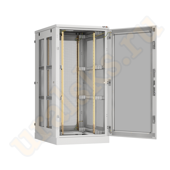 TFA-338010-GPPP-GY Напольный шкаф 19", 33U, стеклянная дверь, перфорированные боковые стенки и задняя дверь Ш800хВ1660хГ1000мм, в разобранном виде, серый