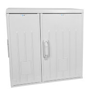 Шкаф уличный всепогодный настенный 15U (Ш600xГ300), полиэстер, дверь двухстворчатая
