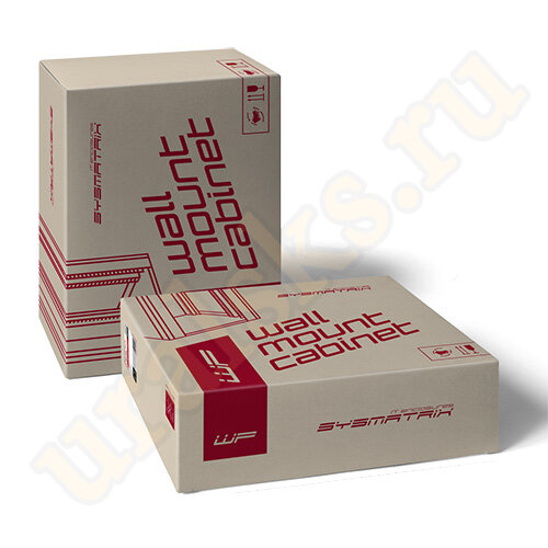 WP 6618.910 Шкаф настенный 18U SYSMATRIX WP (600x600мм) дверь стекло, цвет чёрный