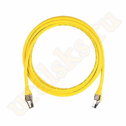 NMC-PC4SI55B-050-C-YL Коммутационный шнур NIKOMAX экранированный, категории 8, LSZH, 5м