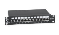 Cabeus PL-12-Cat.6 10"-SH-Dual IDC Патч-панель 10", установочный размер 236 мм, 12 портов RJ-45 полностью экранированная, категория 6, Dual IDC Cabeus PL-12-Cat.6 10"-SH-Dual IDC Патч-панель 10", установочный размер 236 мм, 12 портов RJ-45 полностью экранированная, категория 6, Dual IDC