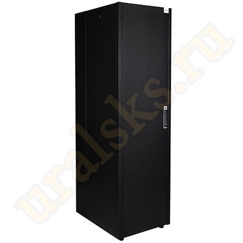 DR-710601 Шкаф напольный Datarex 19", 47U 600х600, передняя дверь металл, задняя стенка сплошная, металл, черный
