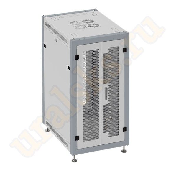 SL 6633.744 Шкаф монтажный телекоммуникационный 19" напольный 33U 600x600x1600mm (ШхГхВ) передняя дверь двухстворчатая перфорированная, задняя дверь двухстворчатая перфорированная, поворотная ручка с замком, цвет серый SL 6633.744 Шкаф монтажный телекоммуникационный 19" напольный 33U 600x600x1600mm (ШхГхВ) передняя дверь двухстворчатая перфорированная, задняя дверь двухстворчатая перфорированная, поворотная ручка с замком, цвет серый
