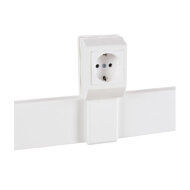 Суппорт с рамкой на 1 пост (45х45) вдоль профиля универсальный Суппорт с рамкой на 1 пост (45х45) вдоль профиля универсальный