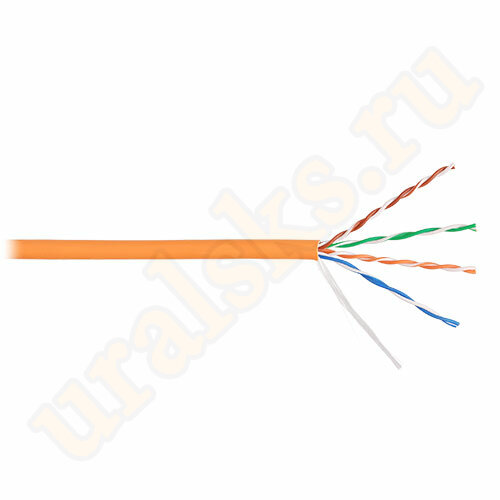 NKL 9101C-OR Кабель NIKOLAN U/UTP, 4 пары, Кат.5e, 24 AWG, внутренний, LSZH, 100м (EOL)