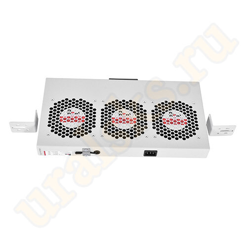 R-FAN-3K-1U-9005 Модуль вентиляторный 19" 1U, 3 вентилятора, регул. глубина 200-310 мм с контроллером, черный