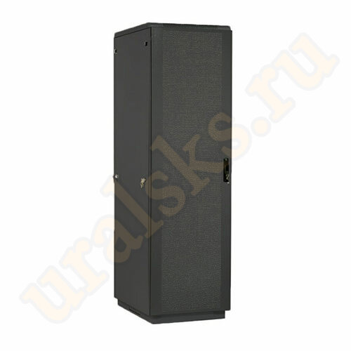 ШТК-М-42.8.10-44АА-9005 Напольный телеком шкаф 42U 800x1000мм дверь перфорированная, цвет чёрный