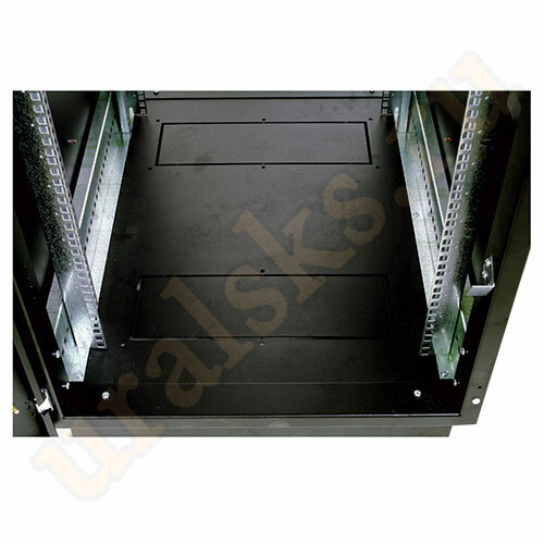 ШТК-М-42.8.10-44АА-9005 Напольный телеком шкаф 42U 800x1000мм дверь перфорированная, цвет чёрный