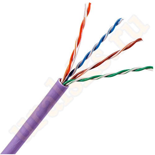TWT-5EUTP-NGLS Кабель TWT UTP, 4 пары, Кат.5e, нг(А)-LS, IEC 60332-3, 305 метров, фиолетовый