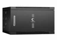 Шкаф телекоммуникационный настенный 19" 6U 600x600x368mm (ШхГхВ) дверь металл, цвет черный (RAL 9004) Cabeus Шкаф телекоммуникационный настенный 19" 6U 600x600x368mm (ШхГхВ) дверь металл, цвет черный (RAL 9004) Cabeus