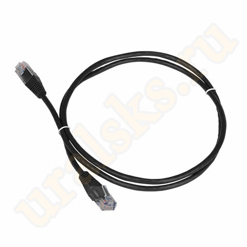 Патч-корд TWT-45-45-2.0-BK RJ45 4 пары, UTP 5е, 2 м, черный