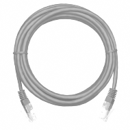 Патч-корд WT-2038A5 grey UTP категория 5e PVC 5 м, серый