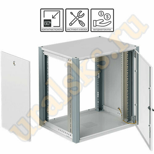 WP 6622.710 Шкаф настенный 22U SYSMATRIX WP (600x600мм) дверь стекло WP 6622.710 Шкаф настенный 22U SYSMATRIX WP (600x600мм) дверь стекло