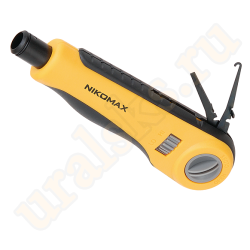NMC-3640R Инструмент NIKOMAX для заделки витой пары, ударного типа, 2 уровня регулировки силы удара, крепление Twist-Lock, без ножа в комплекте