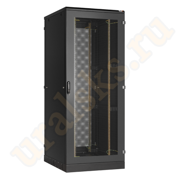 TFA-338010-PMPM-BK Напольный шкаф 19", 33U, одностворчатые перфорированные двери, одностворчатые цельнометаллические боковые стенки Ш800хВ1660хГ1000мм, в разобранном виде, черный