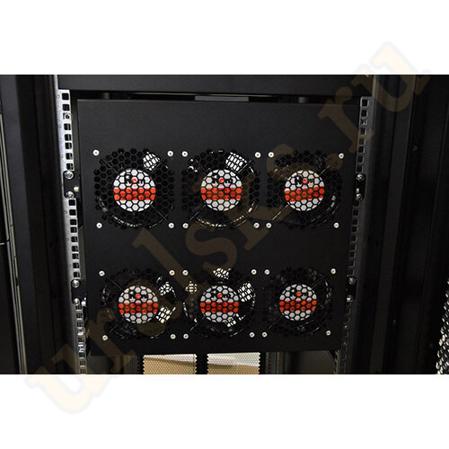 R-FAN-6K-1U Модуль вентиляторный 19" 1U, 6 вентиляторов, регул. глубина 390-750 мм с контроллером