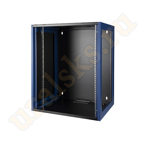 DR-620321 Настенный шкаф 19", 15U 600х600, дверь перфорация, черный