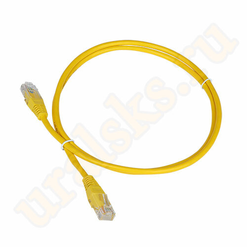Патч-корд TWT-45-45-3.0-YL RJ45 4 пары, UTP 5е, 3 м, желтый