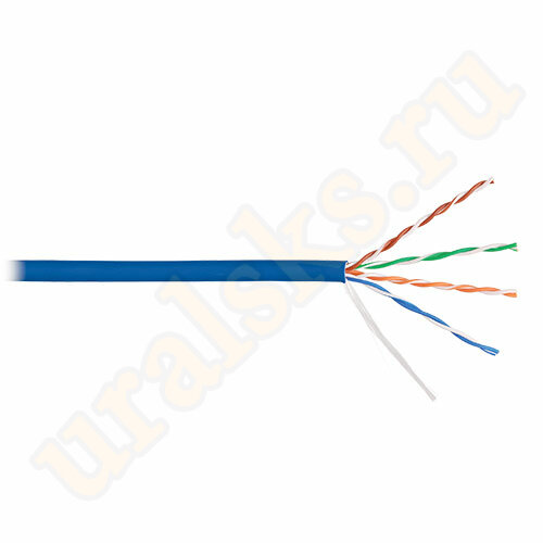 NKL 9100C-BL Кабель NIKOLAN U/UTP, 4 пары, Кат.5e, 24 AWG, внутренний, LSZH, 305м