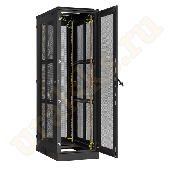 TFA-336010-PPPP-BK Напольный шкаф 19", 33U, перфорированная передняя, задняя дверь и боковые стенки Ш600хВ1660хГ1000мм, в разобранном виде, черный