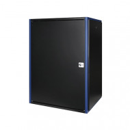Настенный шкаф 19", 18U 600х600, дверь металл, черный Настенный шкаф 19", 18U 600х600, дверь металл, черный