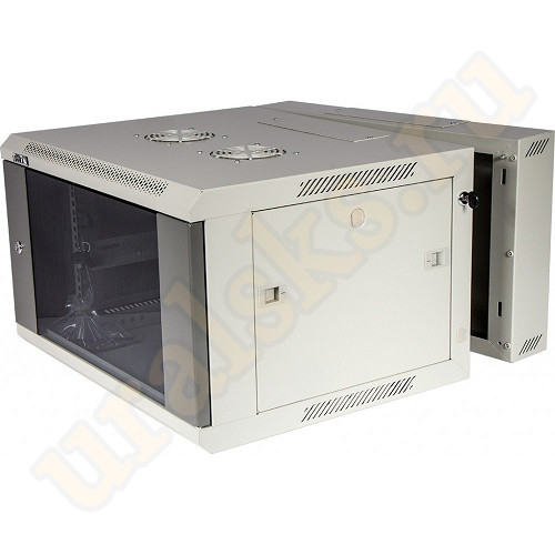 TWT-CBW3G-22U-6x6-GY Шкаф настенный Pro, 3-секционный, 22U 600x600, стеклянная дверь