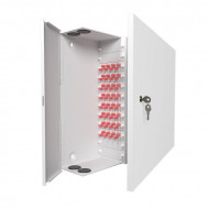 Настенный кросс 64 порта ST/PC 62,5/125 (OM1) укомплектованный Настенный кросс 64 порта ST/PC 62,5/125 (OM1) укомплектованный