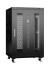 Cabeus ND-05C-18U60/80-BK Шкаф монтажный телекоммуникационный 19" напольный для распределительного и серверного оборудования 18U 600x800x988mm (ШхГхВ) передняя и задняя перфорированные двери, ручка с замком, цвет черный (RAL 9004)