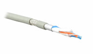 Belden 9842.00305 Кабель для интерфейса RS-485, 2x2x24 AWG (7х32), многожильный (stranded), экран SF/UTP - Beldfoil® (100%) + медная оплетка (90%), -30°С - +80°С, PVC
